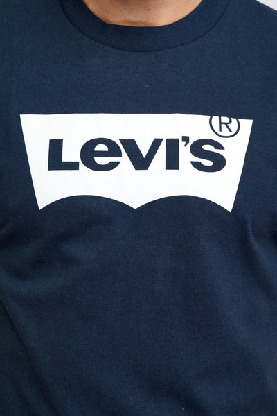 טי שירט צווארון עגול נייבי