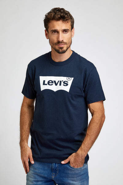 טי שירט צווארון עגול נייבי